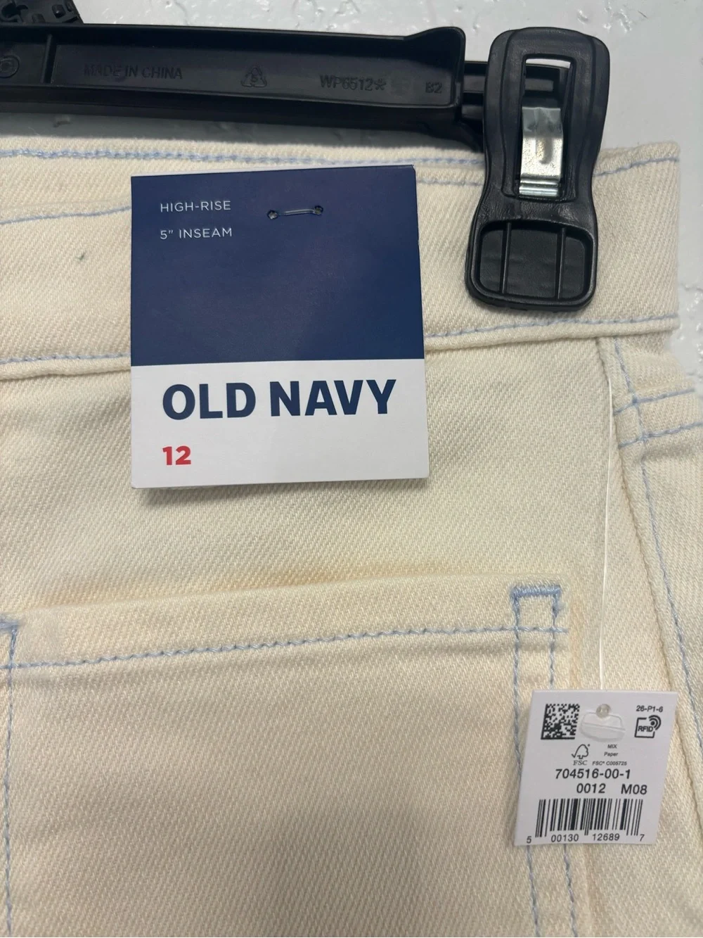 New with tags, girls size 12 old navy brand jean shorts, #G1354